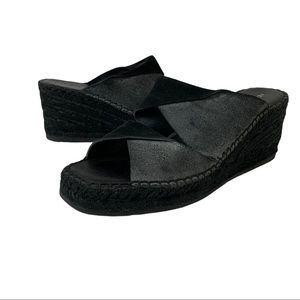 Kelsi Dagger Brooklyn Espadrille Wedge 9 Black